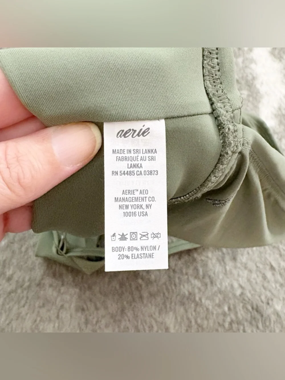 Aerie Triangle Bikini Swimsuit Top XL